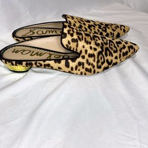 Sam Edelman Augustine Womens Size 7.5 Leopard  Mule Loafer